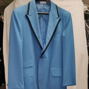 After Six Retro Blue Tuxedo Coat 39R